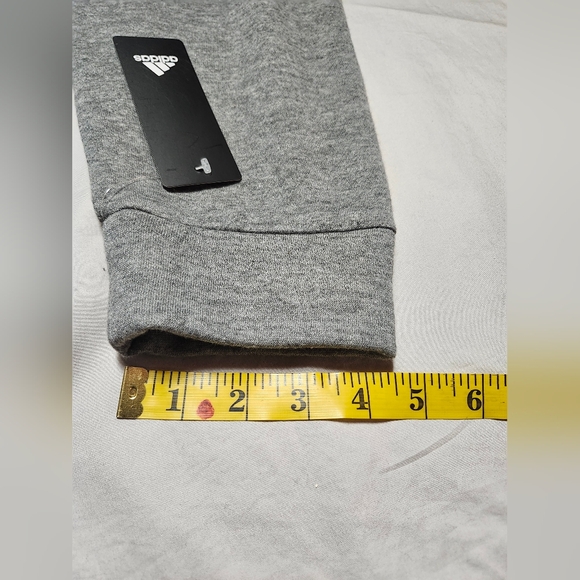 Adidas Golf Long Sleeve Crew Neck Fleece Pullover Sweater In Grey Size 2XL - Picture 9 of 11